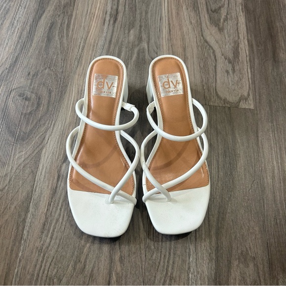 Dolce Vita Shoes - White Dolce Vita 2 inch block heels